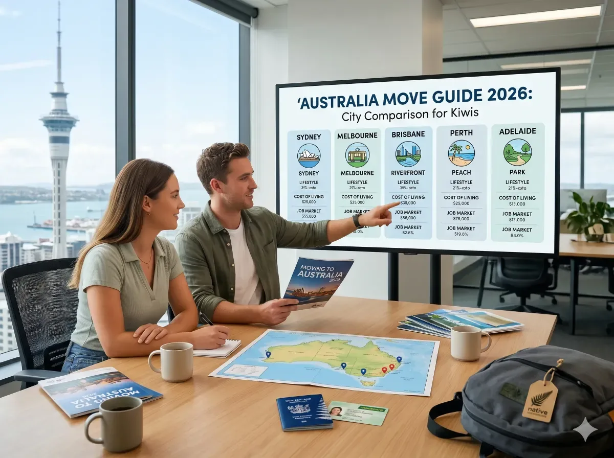 Sydney vs Melbourne vs Brisbane vs Perth vs Adelaide: Best city for Kiwis to move to Australia 2026