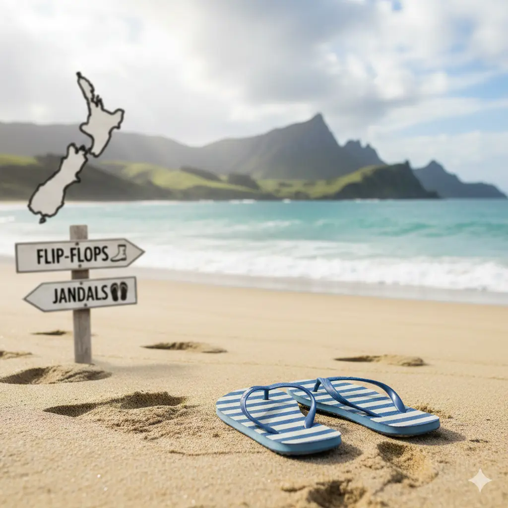 New Zealanders Call Flip-Flops 'Jandals'