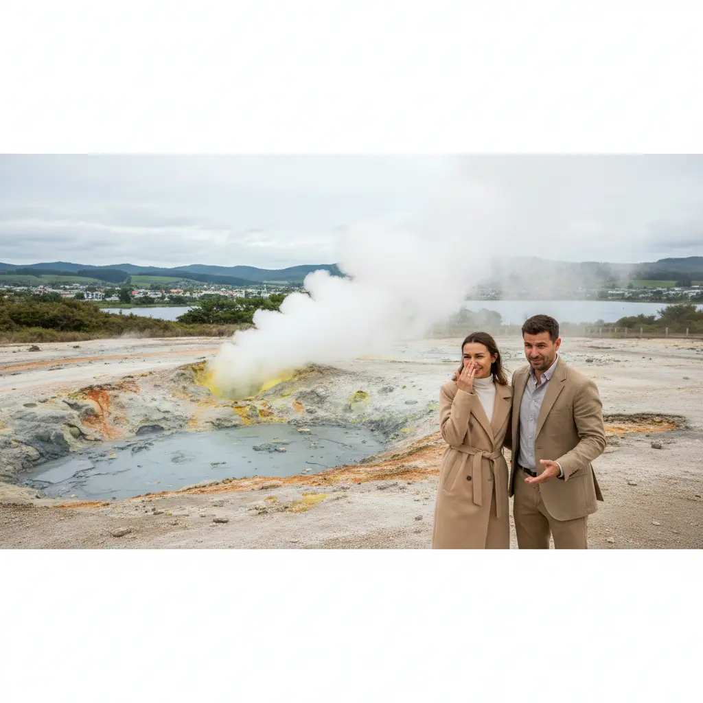 Rotorua Smells Like Sulfur Due to Geothermal Activity