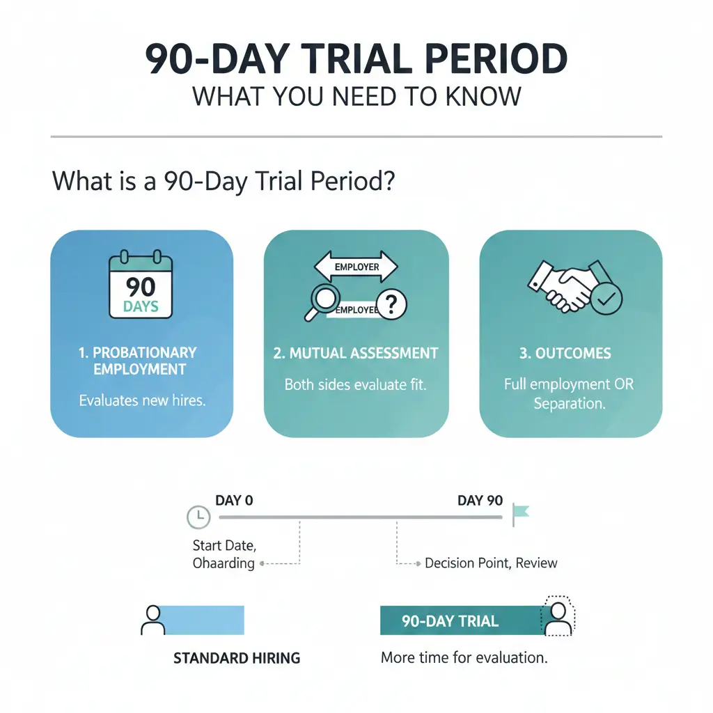 Infographic: 90-Day Trial Period: What You Need to Know — key facts and figures at a glance