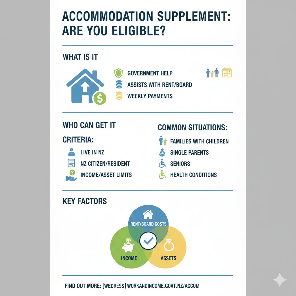 Infographic: Accommodation Supplement: Are You Eligible? — key facts and figures at a glance