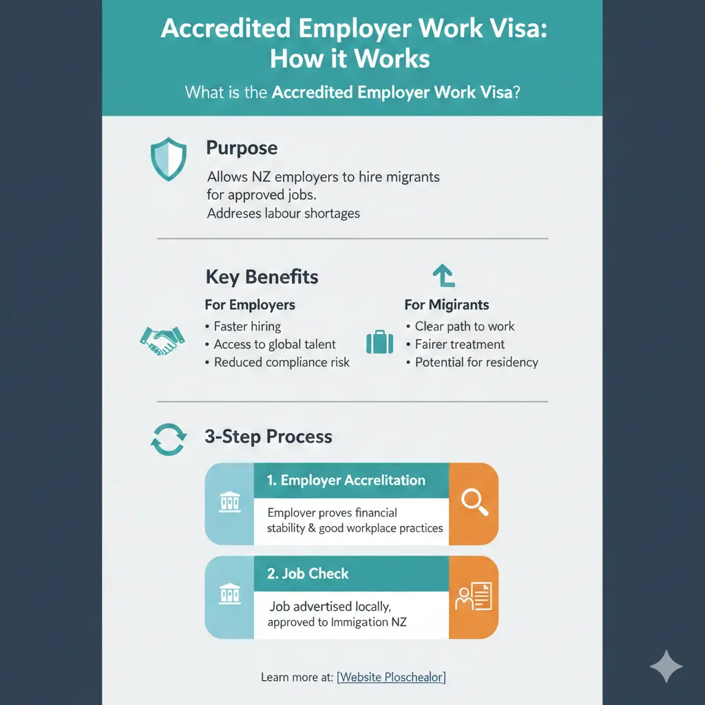 Infographic: Accredited Employer Work Visa: How the System Works — key facts and figures at a glance