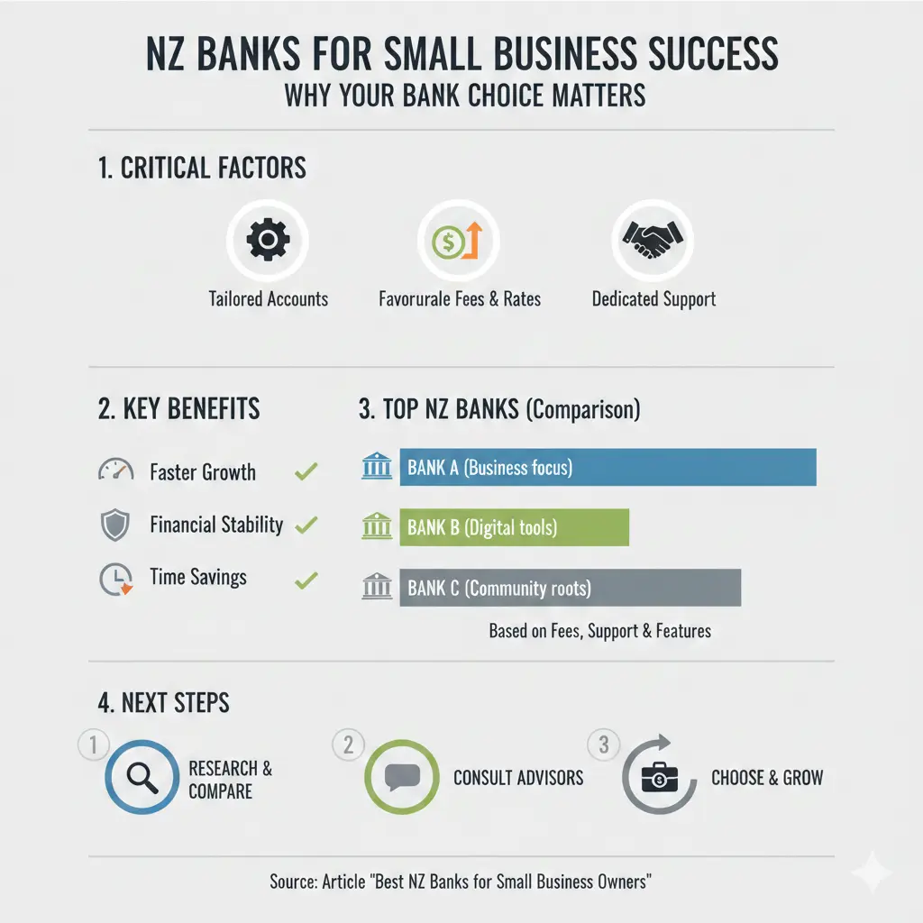 Infographic: Best NZ Banks for Small Business Owners — key facts and figures at a glance