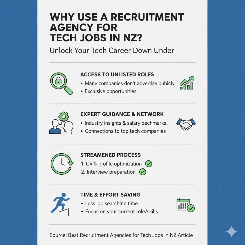 Infographic: Best Recruitment Agencies for Tech Jobs in NZ — key facts and figures at a glance