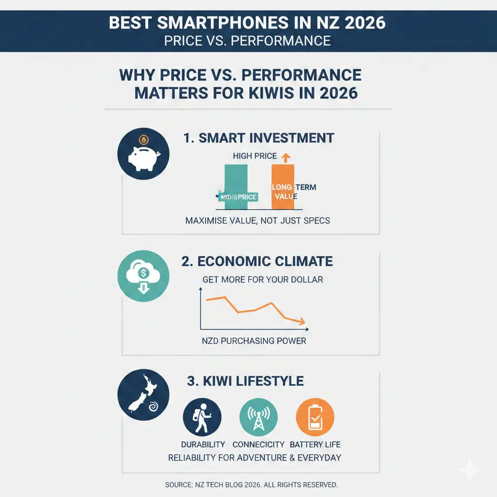 Infographic: Best Smartphones in NZ 2026: Price vs. Performance — key facts and figures at a glance