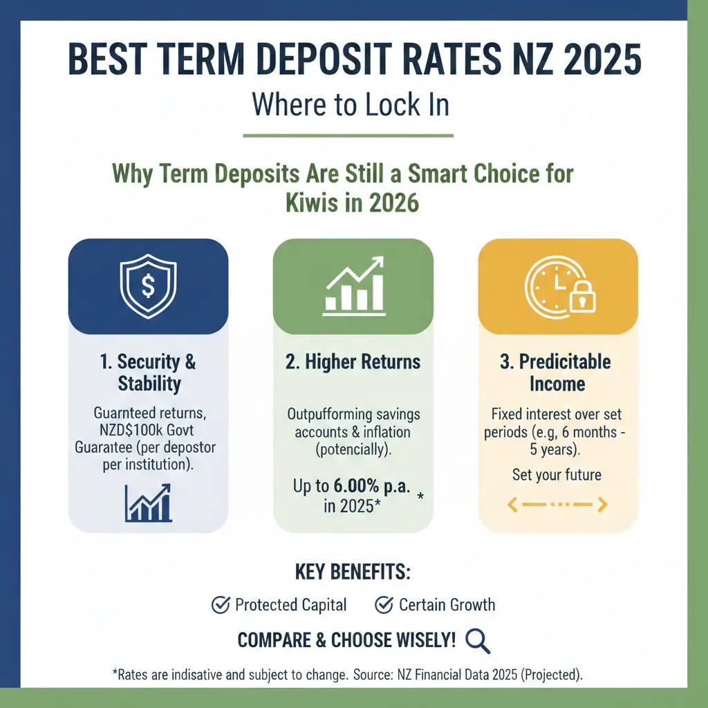 Infographic: Best Term Deposit Rates NZ 2025: Where to Lock In — key facts and figures at a glance