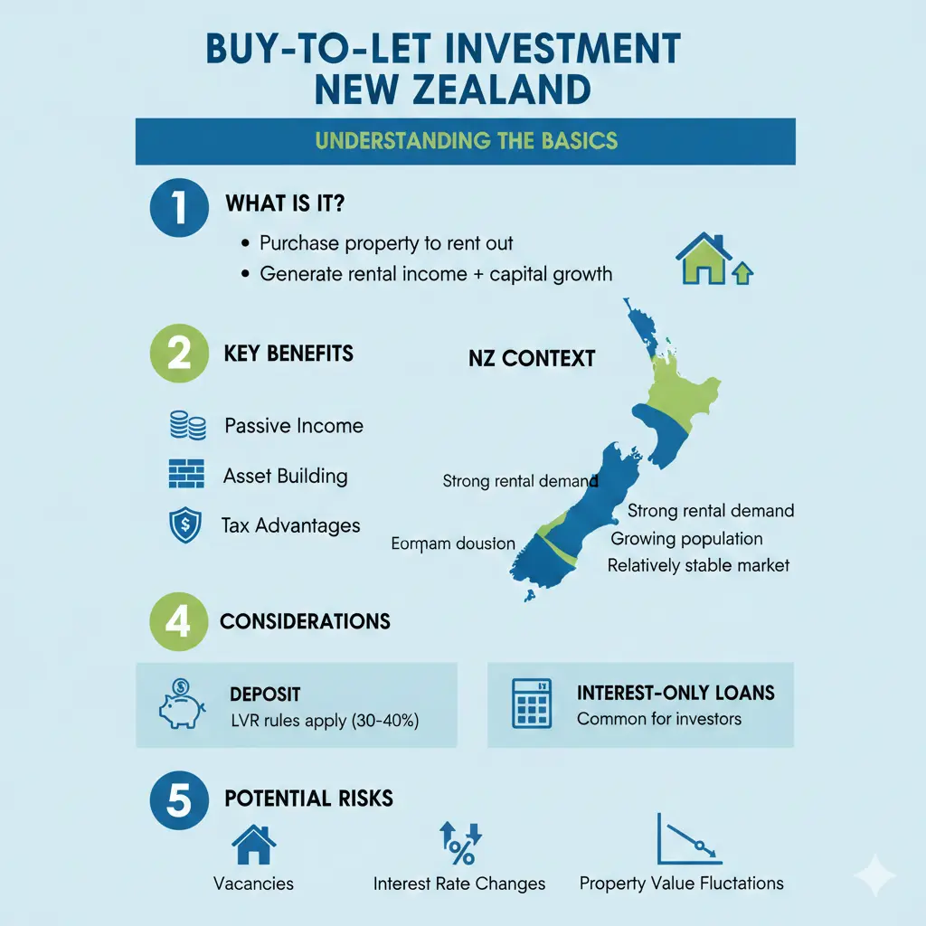 Infographic: Buy-to-Let Investment Guide for New Zealand โ key facts and figures at a glance