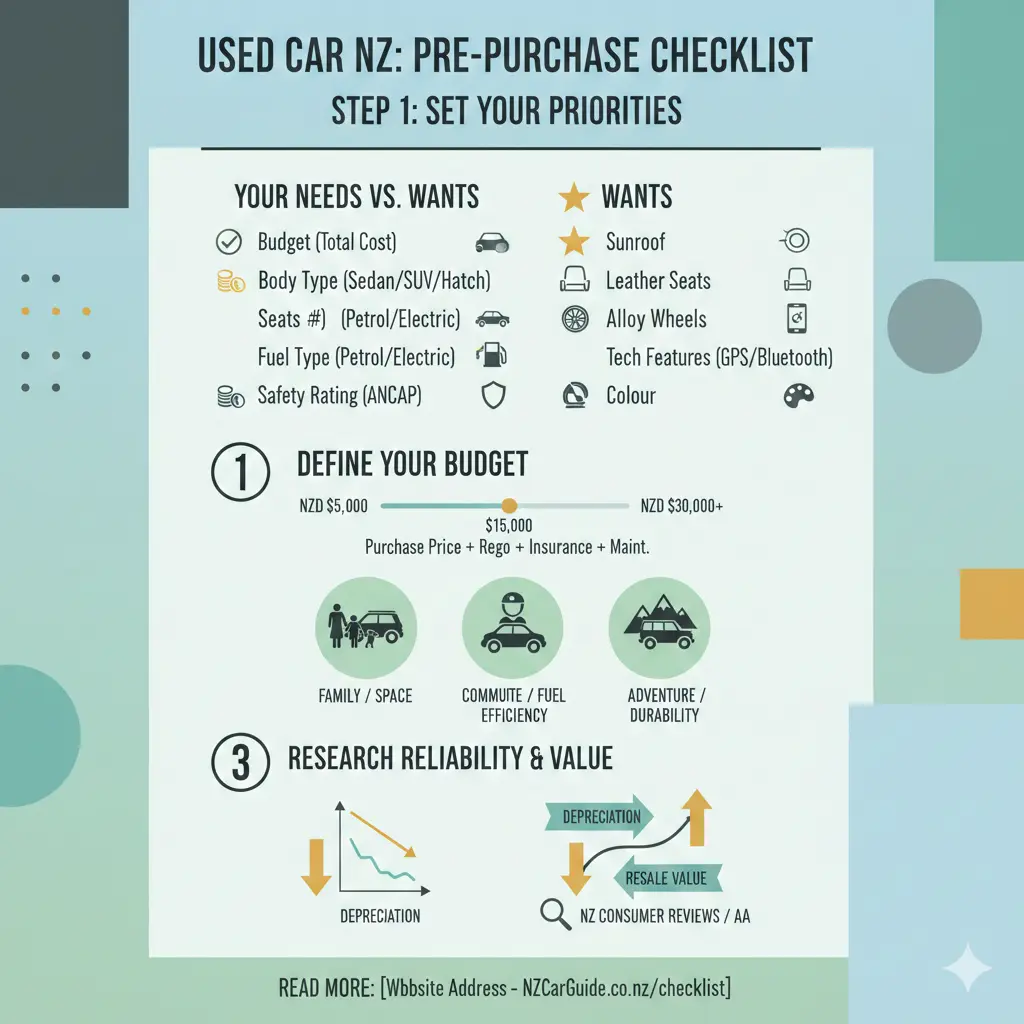 Infographic: Buying a Used Car in NZ: The Ultimate Pre-Purchase Checklist — key facts and figures at a glance