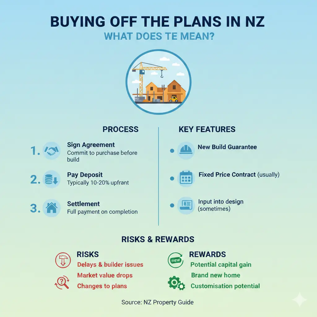 Infographic: Buying Off the Plans in NZ: Risks and Rewards — key facts and figures at a glance
