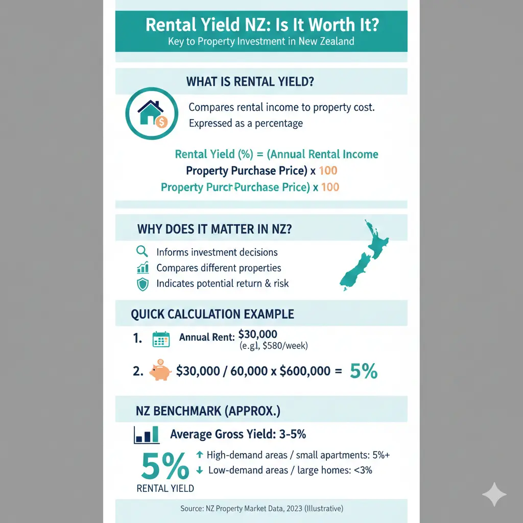 Infographic: Calculating Rental Yield: Is This Property Worth It? — key facts and figures at a glance