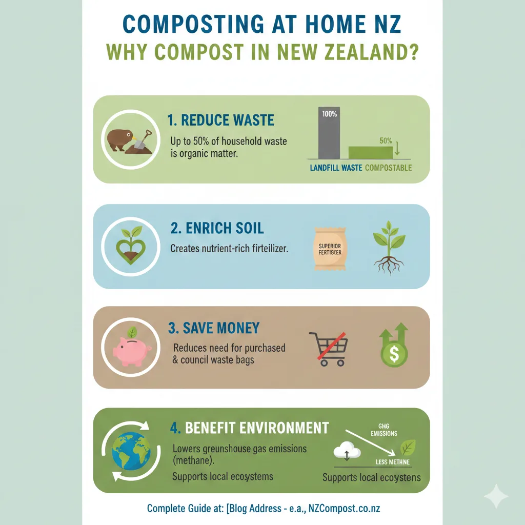 Infographic: Composting at Home NZ: Complete Guide — key facts and figures at a glance