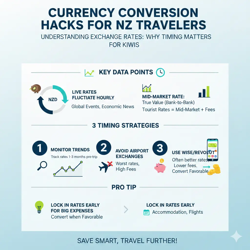 Infographic: Currency Conversion Hacks for NZ Travelers — key facts and figures at a glance