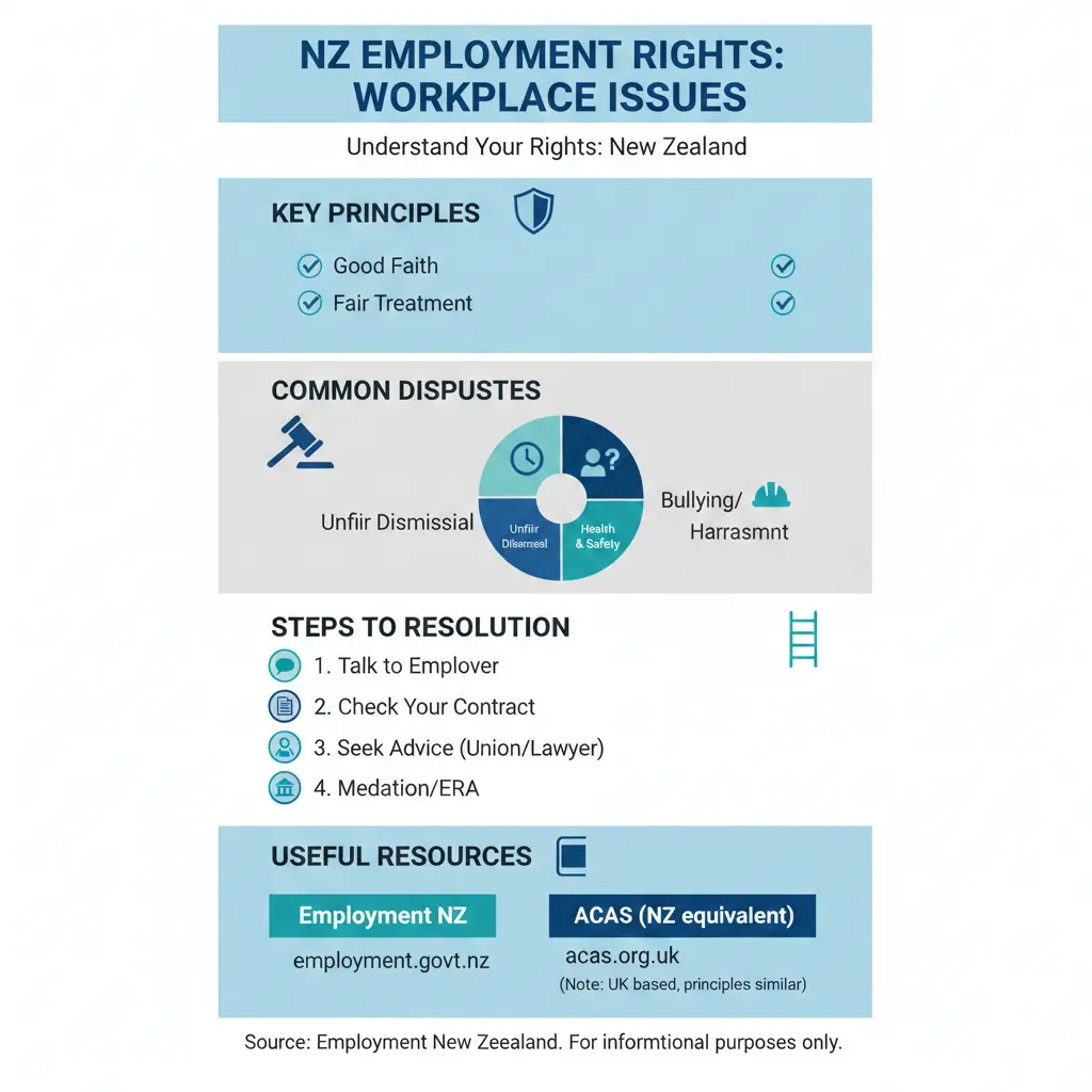 Infographic: Disputes with Employers: How to Handle Workplace Issues — key facts and figures at a glance