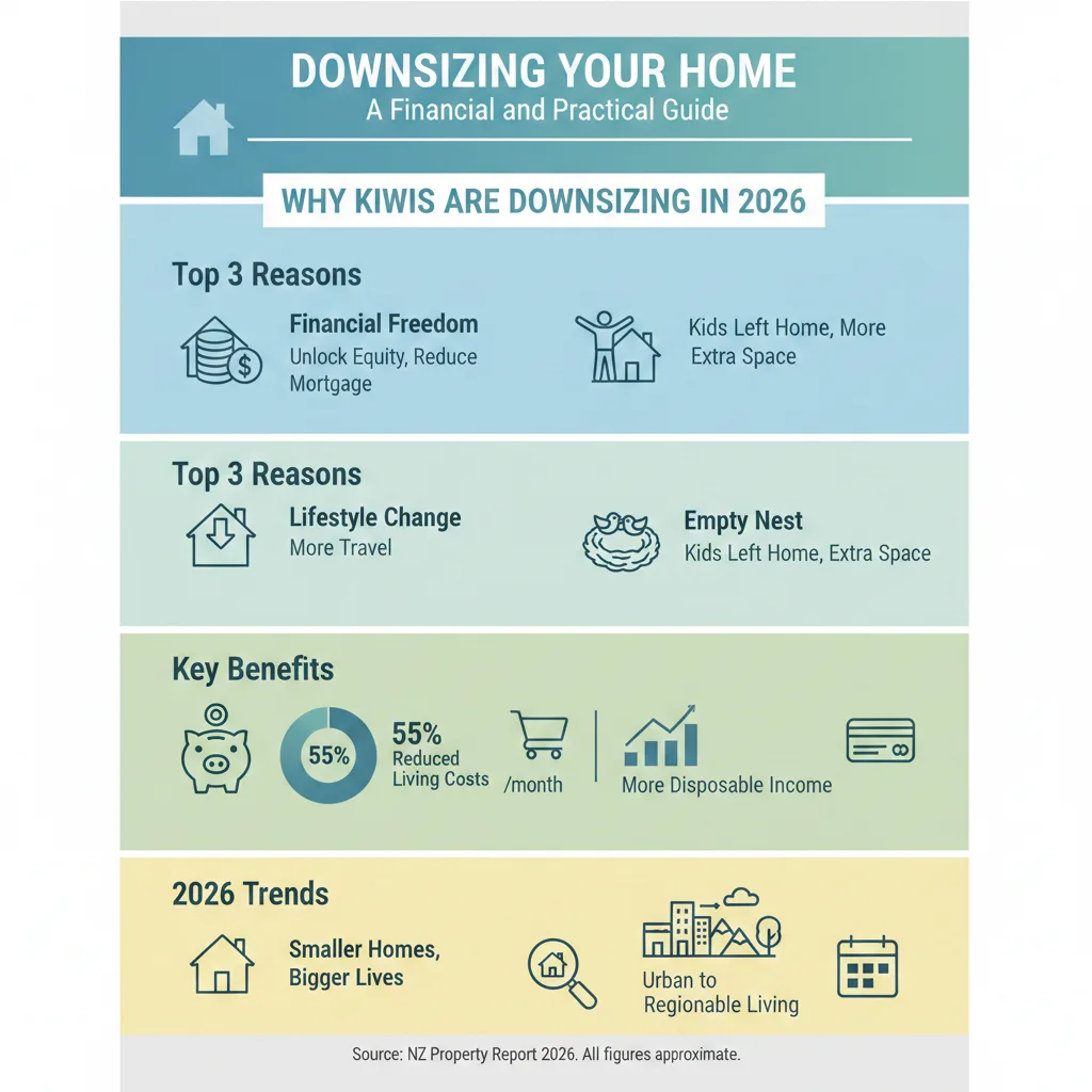Infographic: Downsizing Your Home: A Financial and Practical Guide — key facts and figures at a glance