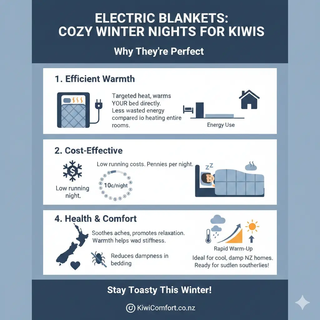 Infographic: Electric Blankets: Cozy Winter Nights for Kiwis — key facts and figures at a glance