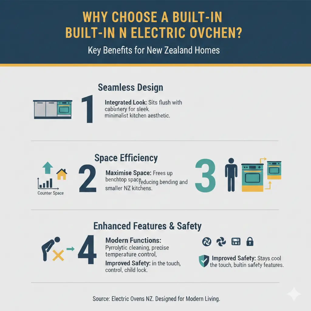 Infographic: Electric Ovens: Built-In Options for Modern NZ Kitchens — key facts and figures at a glance