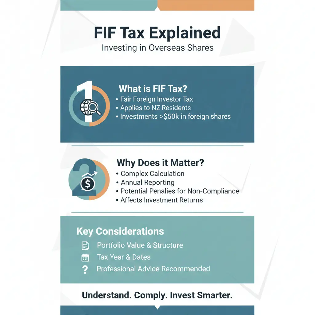 Infographic: FIF Tax Rules Explained: Investing in Overseas Shares — key facts and figures at a glance