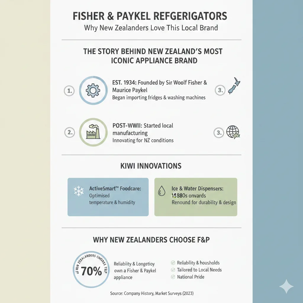 Infographic: Fisher & Paykel Refrigerators: Why New Zealanders Love This Local Brand — key facts and figures at a glance