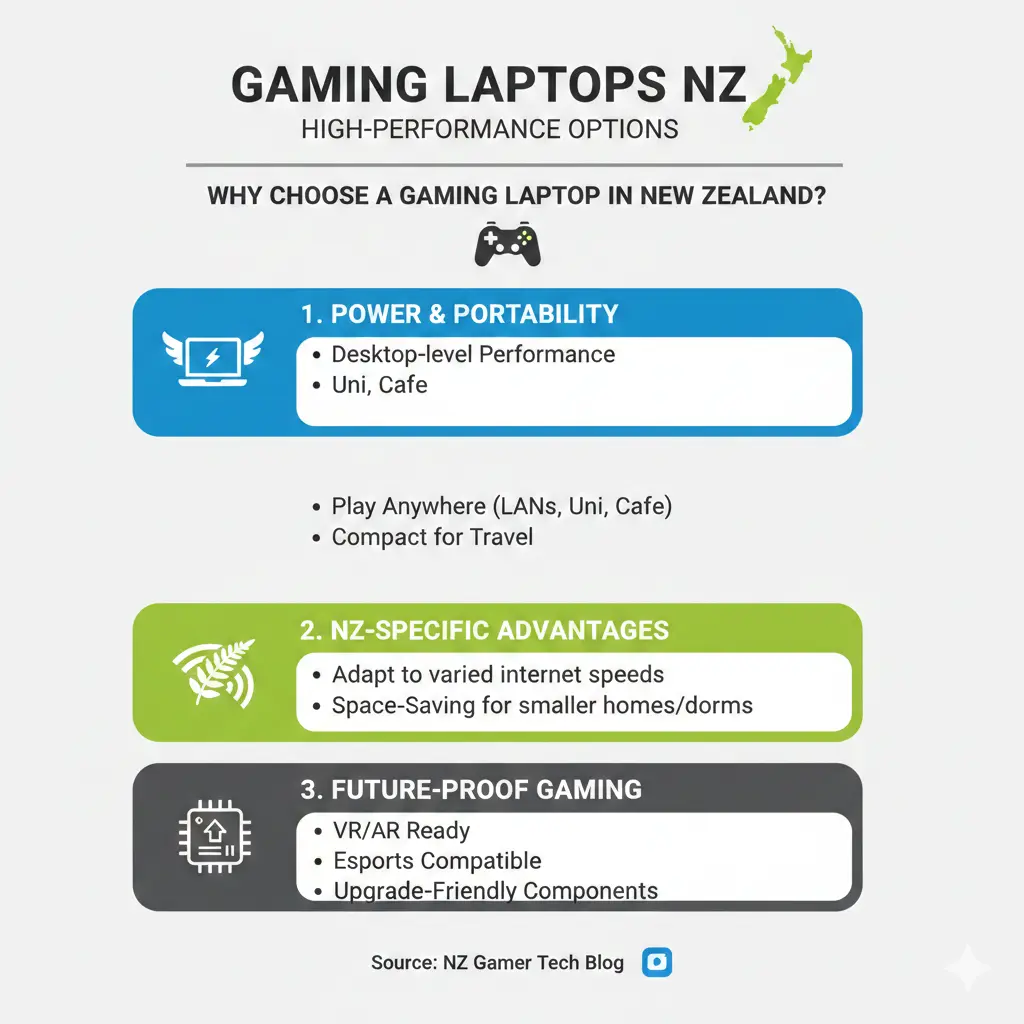 Infographic: Gaming Laptops: High-Performance Options for NZ Gamers — key facts and figures at a glance