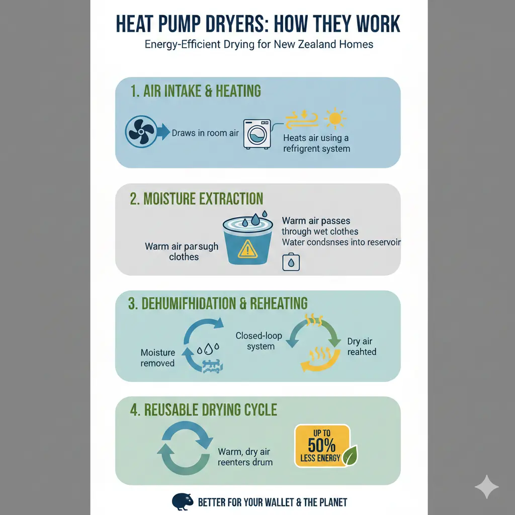 Infographic: Heat Pump Dryers: Why They're Worth the Investment in New Zealand — key facts and figures at a glance