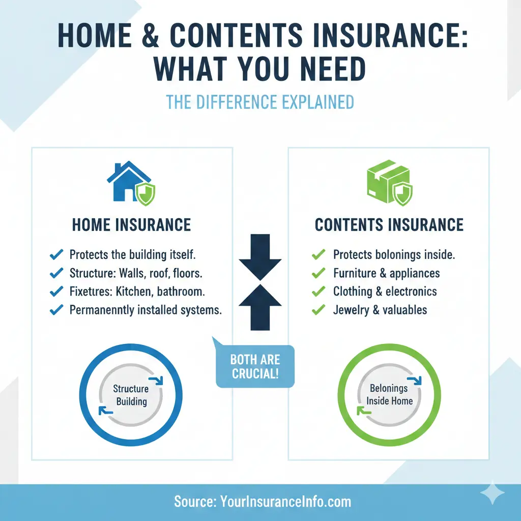 Infographic: Home and Contents Insurance: What You Really Need — key facts and figures at a glance