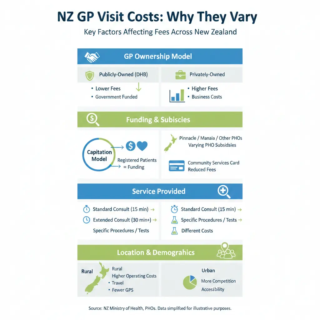 Infographic: How Much Does a GP Visit Cost in NZ? — key facts and figures at a glance