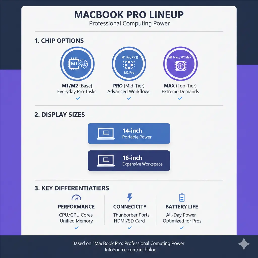 Infographic: MacBook Pro: Professional Computing Power — key facts and figures at a glance