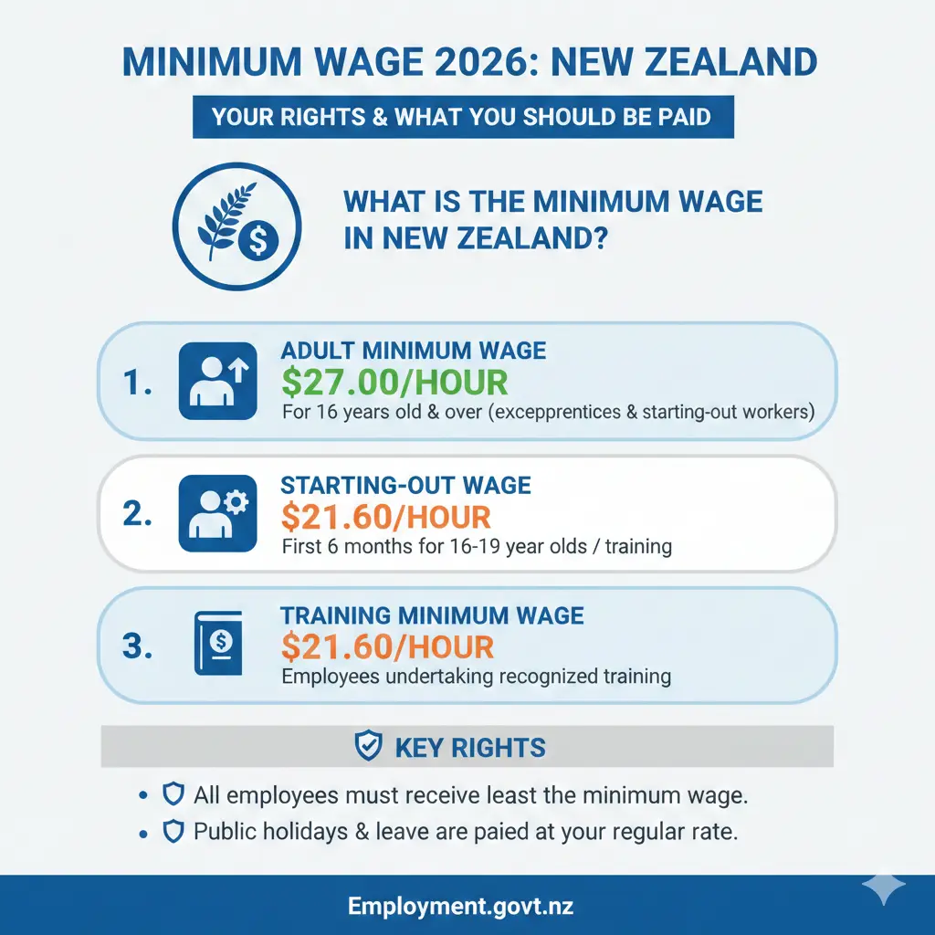 Infographic: Minimum Wage 2026: Your Rights and What You Should Be Paid — key facts and figures at a glance