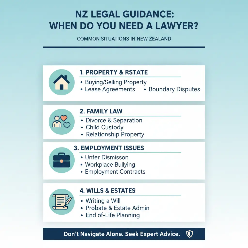 Infographic: Personal Legal Guidance: When Do You Need a Lawyer? — key facts and figures at a glance