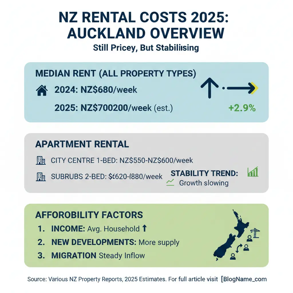 Infographic: Rental Costs by City NZ 2025: Where Can You Afford? — key facts and figures at a glance