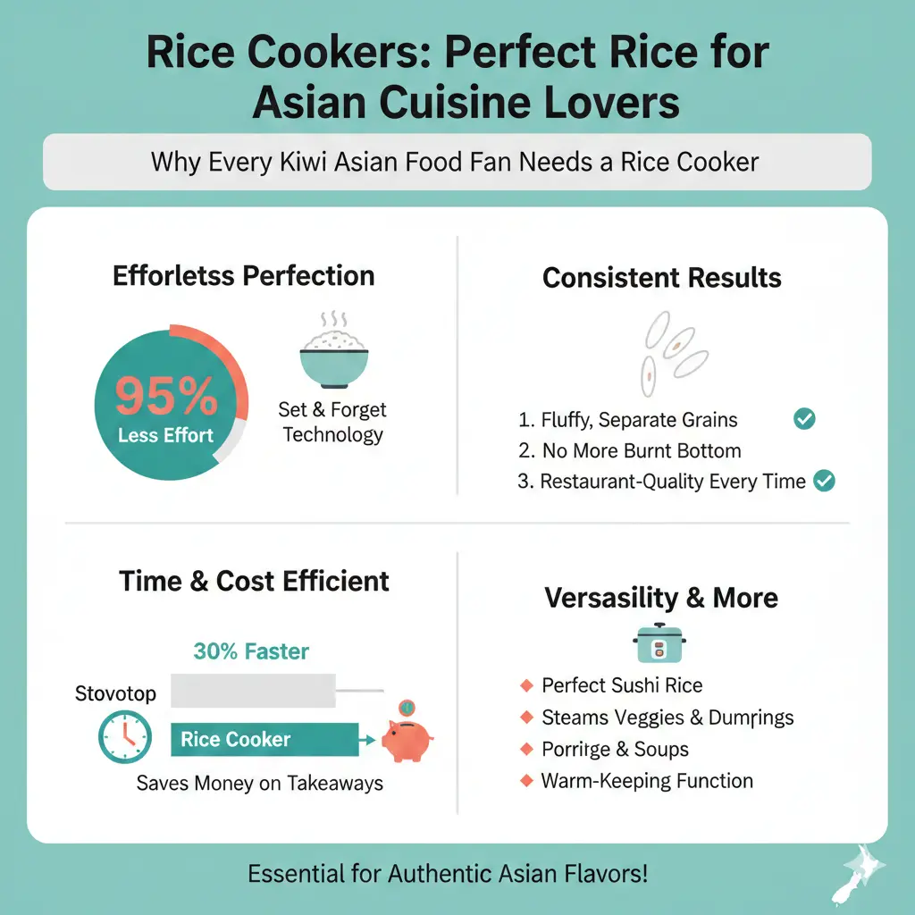 Infographic: Rice Cookers: Perfect Rice for Asian Cuisine Lovers — key facts and figures at a glance