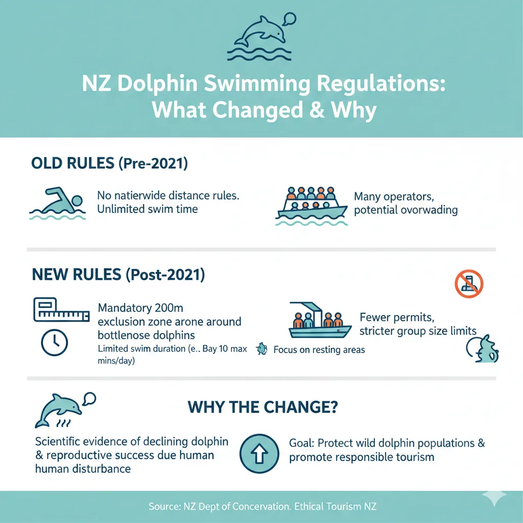 Infographic: Swimming with Dolphins in New Zealand: Ethical Options and What to Know — key facts and figures at a glance