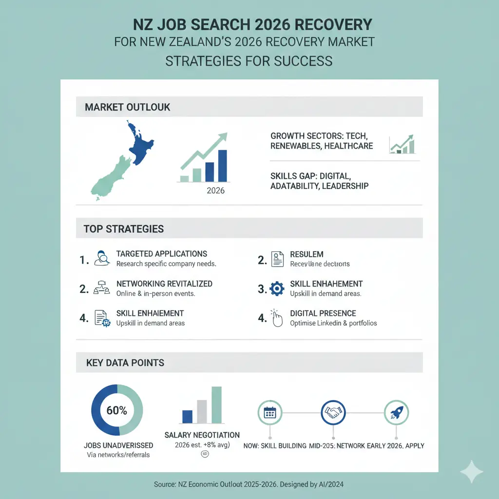 Infographic: Top Job Search Strategies for New Zealand's 2026 Recovery Market — key facts and figures at a glance