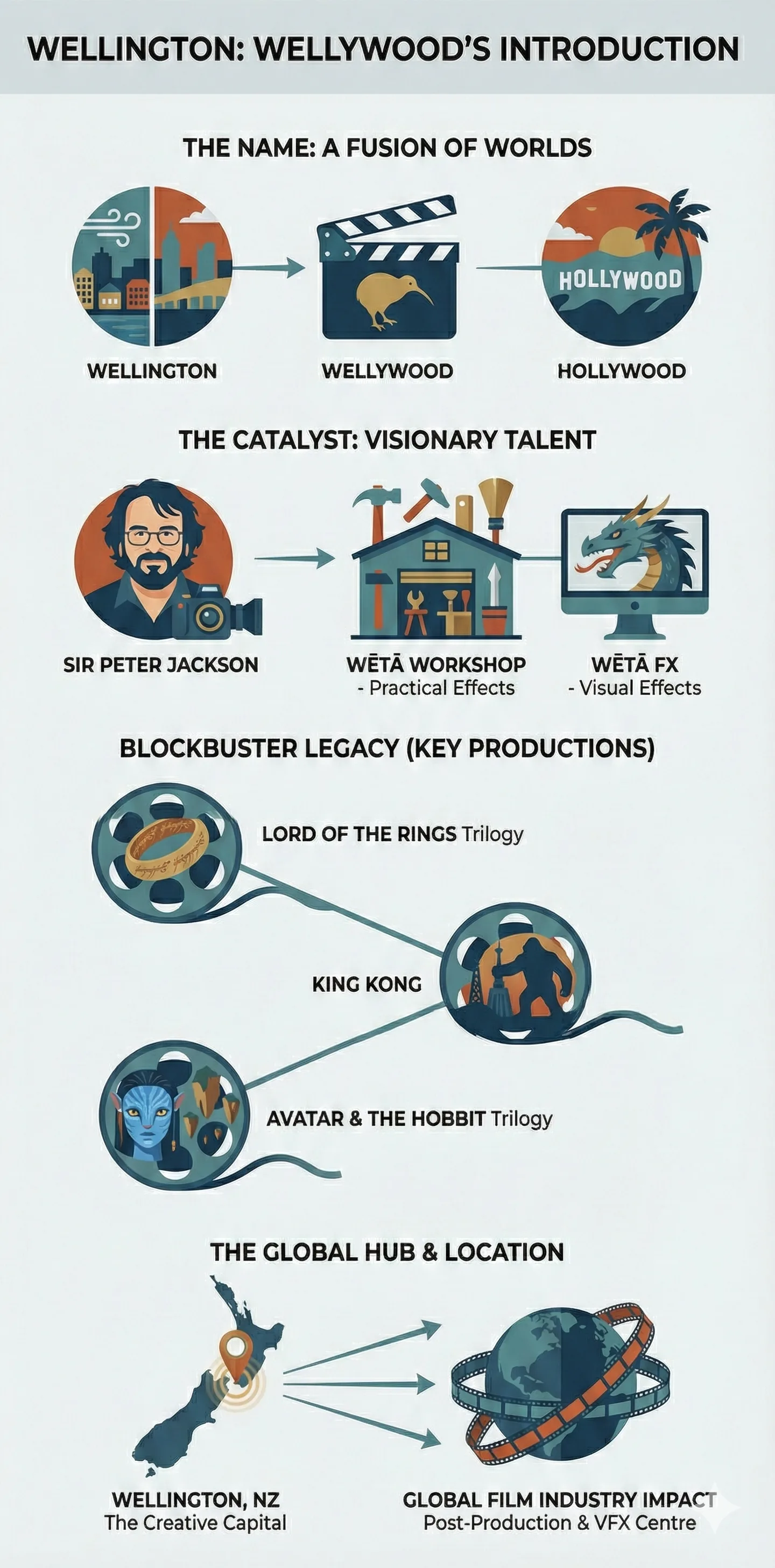 Infographic: Wellington Is Known as 'Wellywood' for Its Film Industry — key facts and figures at a glance